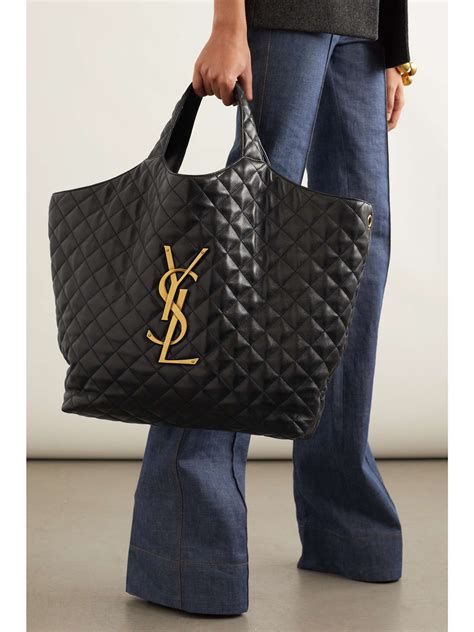 ysl quilted tote bags|YSL tote shopper.